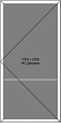 Дверная москитная сетка АНТИПЫЛЬ, белая (max 1000x2000)